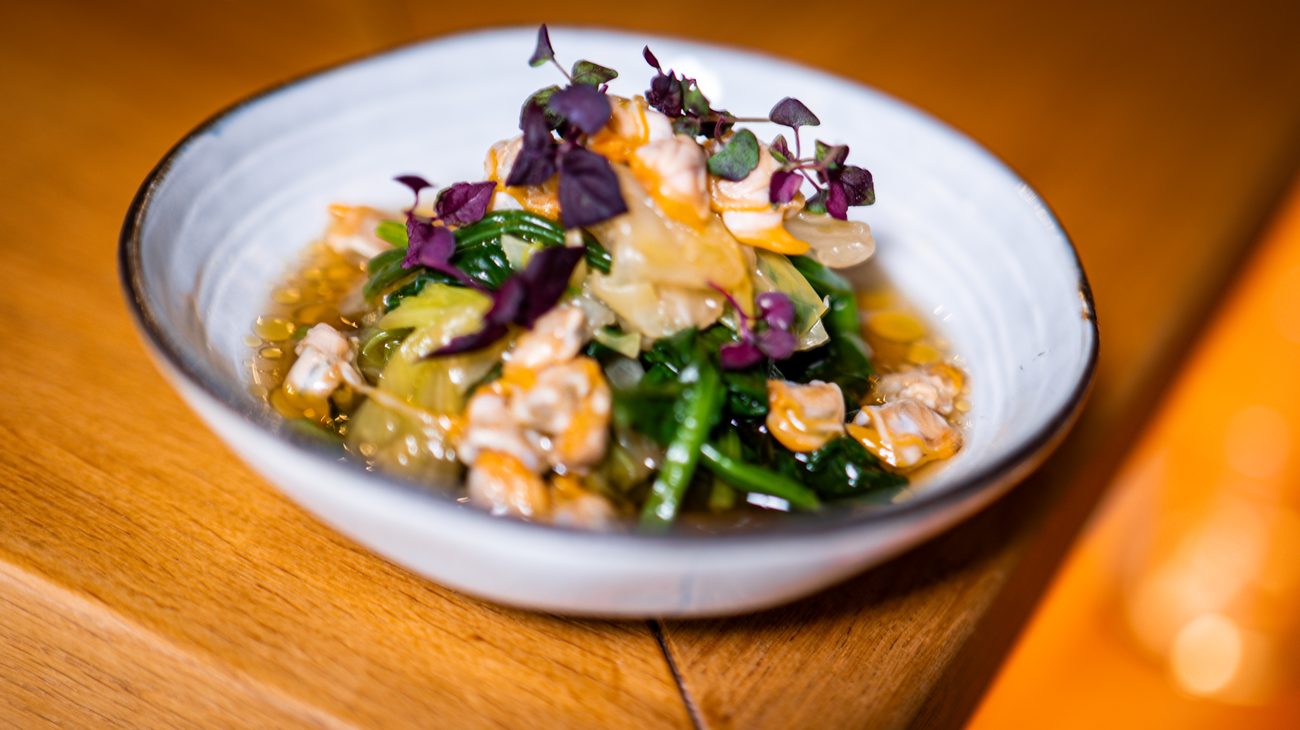 Ohitashi de légumes au dashi